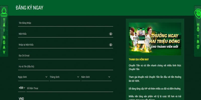 Hướng dẫn đăng ký FB88